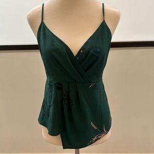 Leith Patterned Green Tank Top - S